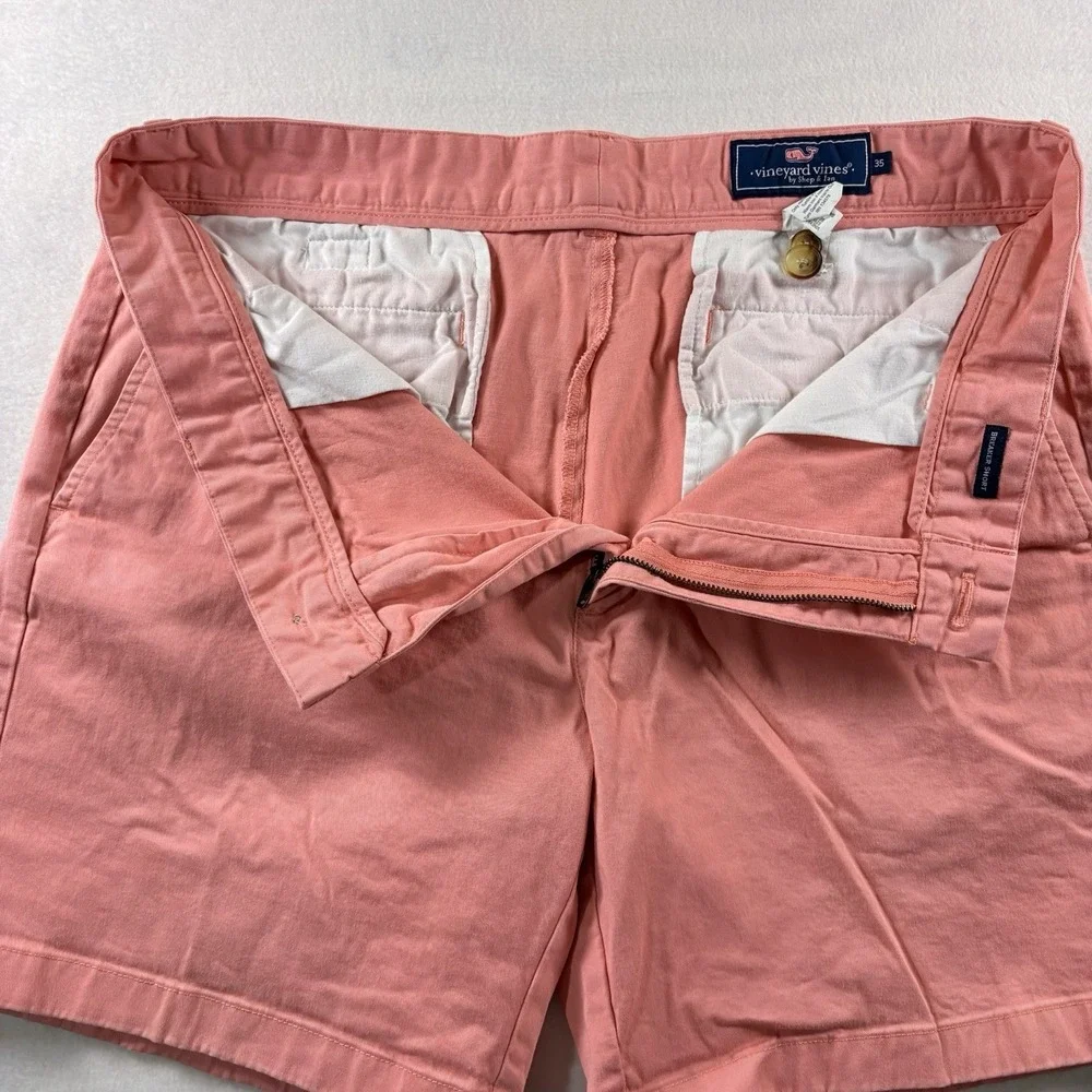 Vineyard Vines Breaker Shorts Mens 35 Salmon Chino 7